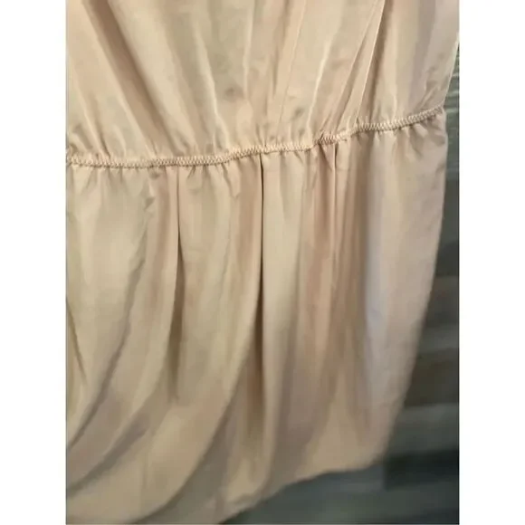 Gap, NWT women’s 12 tall faux tan wrap dress silk look - Picture 4 of 6